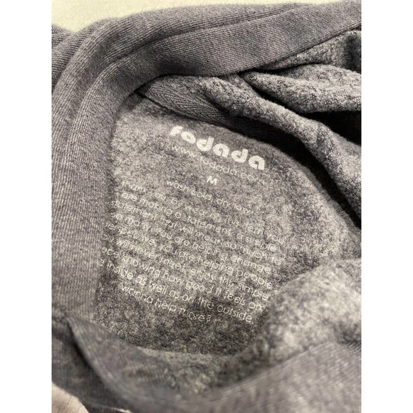 Fodada Independent Trading Co Kids Size M Raglan Hooded Pullover Sweatshirt Gray - Picture 4 of 8